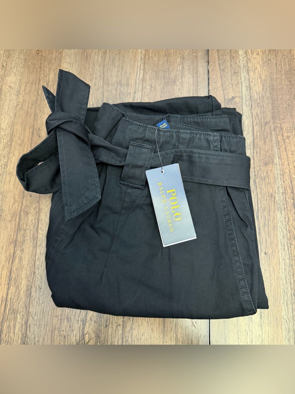 Polo Ralph Lauren Twill Tie Belt Loose Ankle Pants